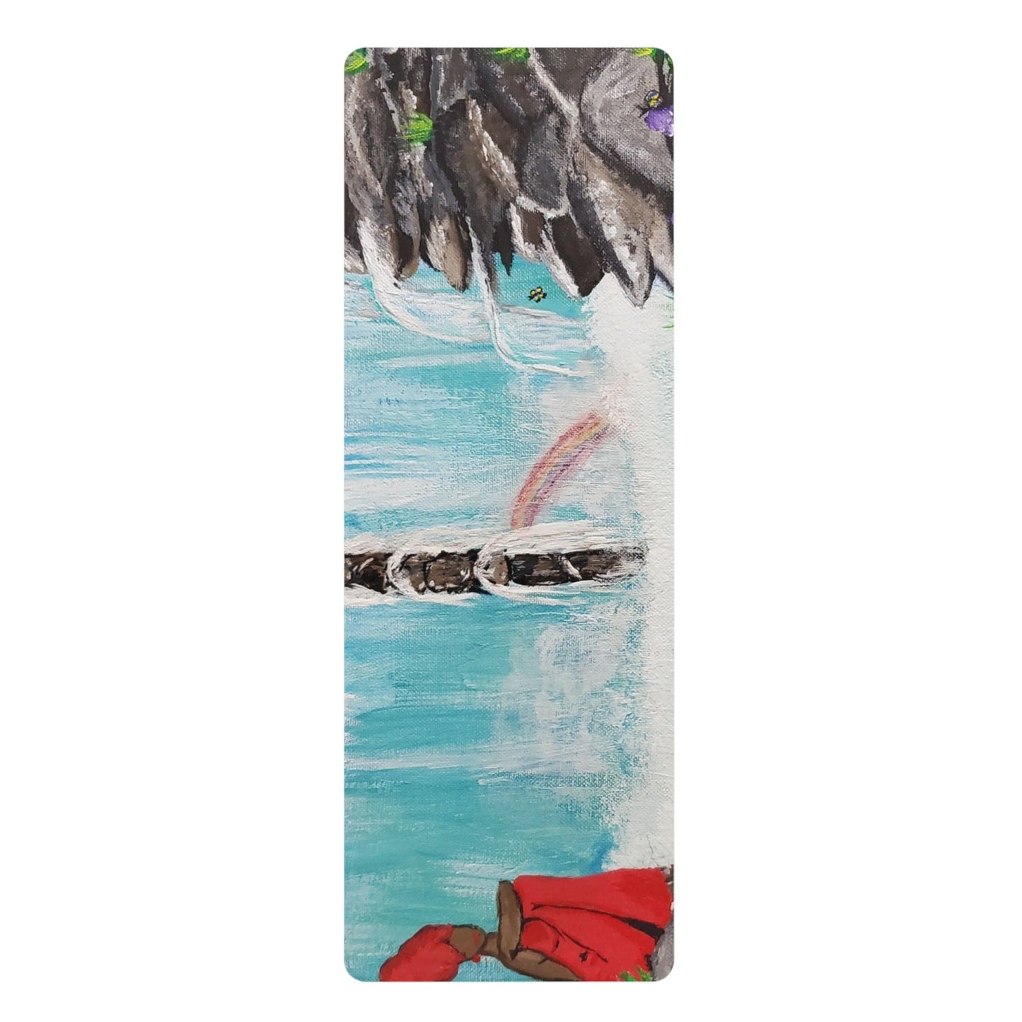 Vibrant Rubber Yoga Mat for Mindfulness, Meditation, Home Décor, Exercise, Eco-Friendly Fitness Gear