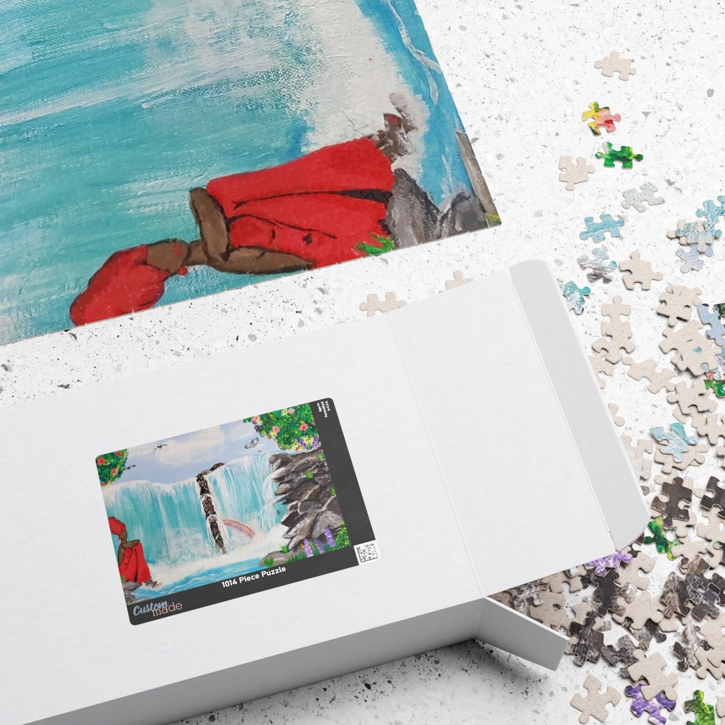Relaxing Waterfall Puzzle - Perfect Gift for Nature Lovers, Family Fun, Mindfulness Activity, Wall Art, Hobby