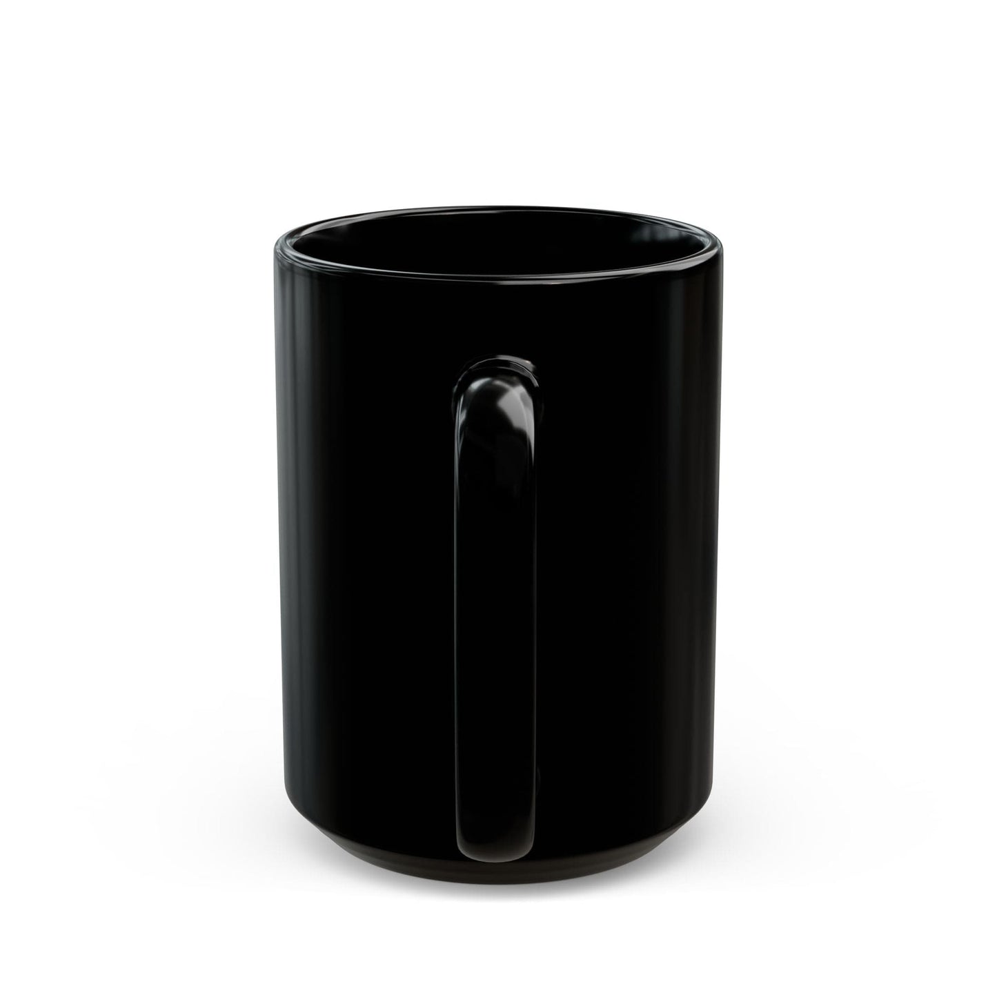 "Power" Artistic Black Mug - Empowering Woman Design | 11oz & 15oz, Perfect for Gifts