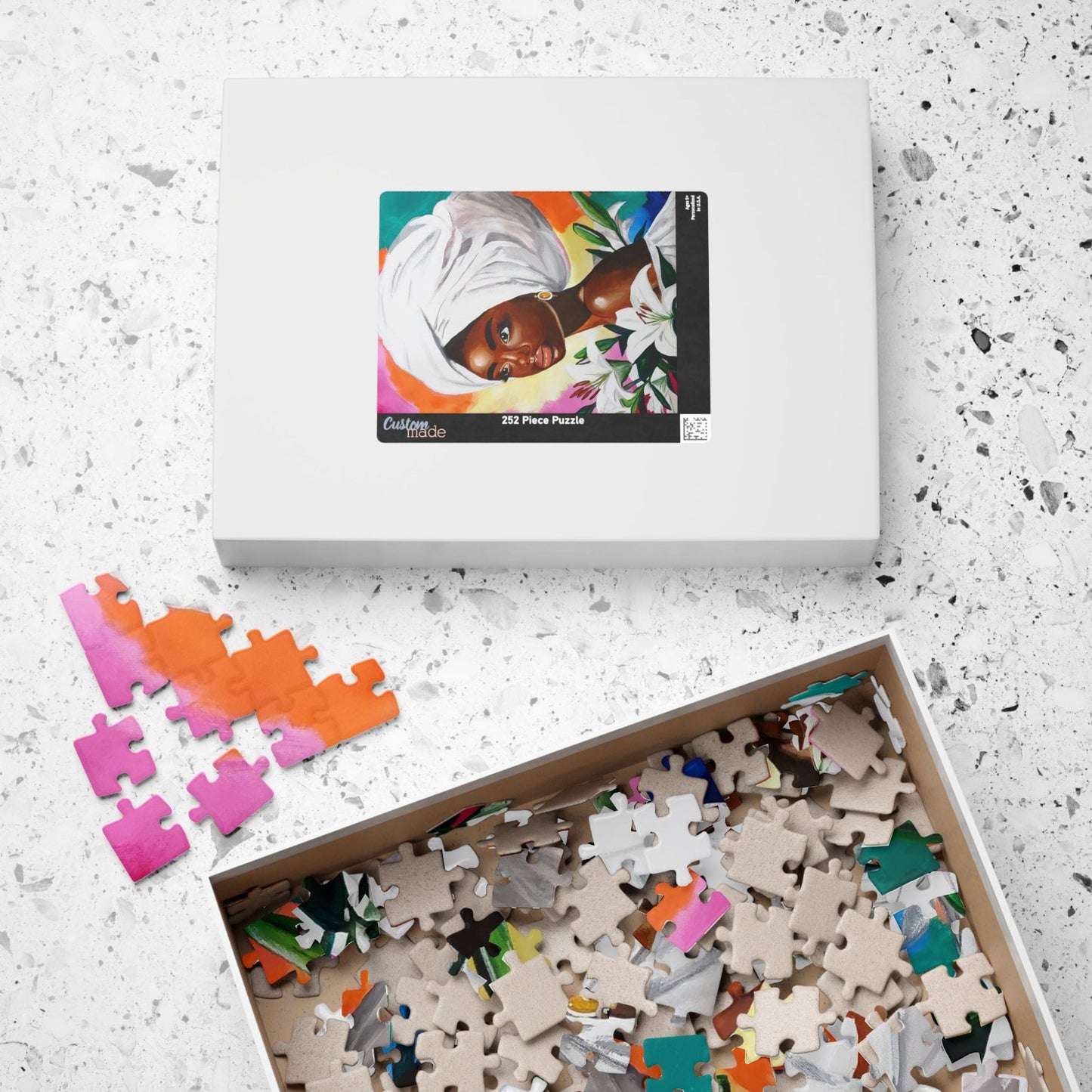 Elegant Afrocentric Puzzle - 110, 252, 520, 1014 Pieces | Home Decor, Gift, Family Activity, Art Lover, Puzzle Night