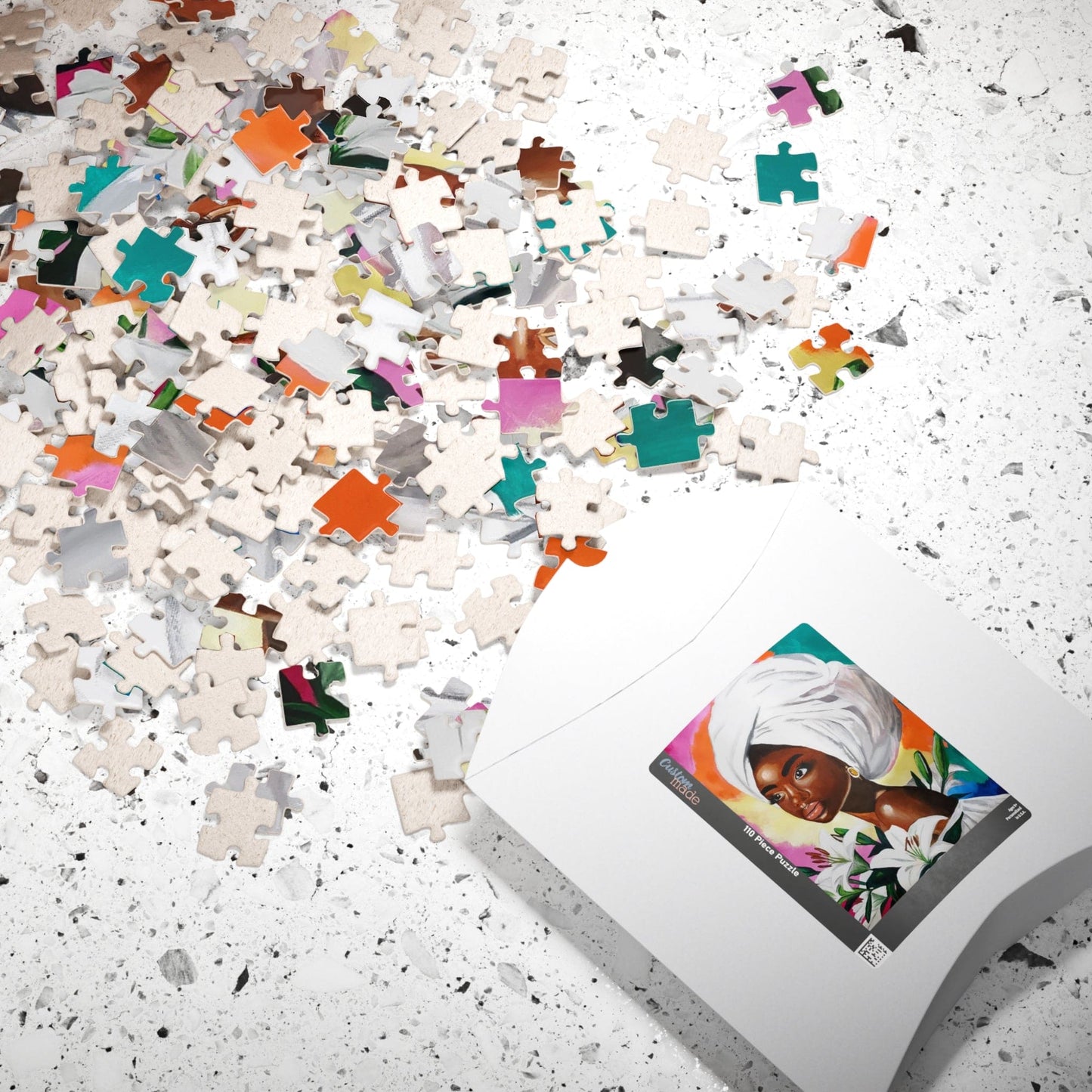 Elegant Afrocentric Puzzle - 110, 252, 520, 1014 Pieces | Home Decor, Gift, Family Activity, Art Lover, Puzzle Night
