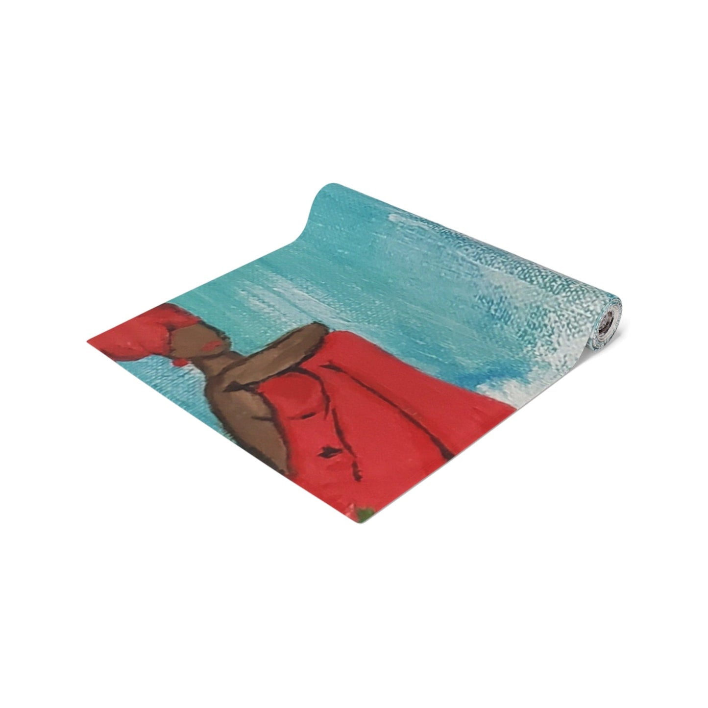 Ocean-Inspired Cotton Table Runner for Vibrant Dining, Beach House Decor, Summer Gatherings, Handmade Tableware, Rustic Chic Decor