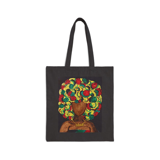 "1865" Eco-Friendly Cotton Canvas Tote Bag - Colorful Art Design for Everyday Use