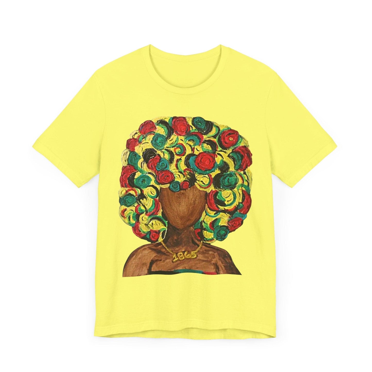 Vibrant Afro Art Tee, Unisex T-Shirt, Colorful Body Positivity Shirt, Artistic Fashion Top, Gift for Art Lovers