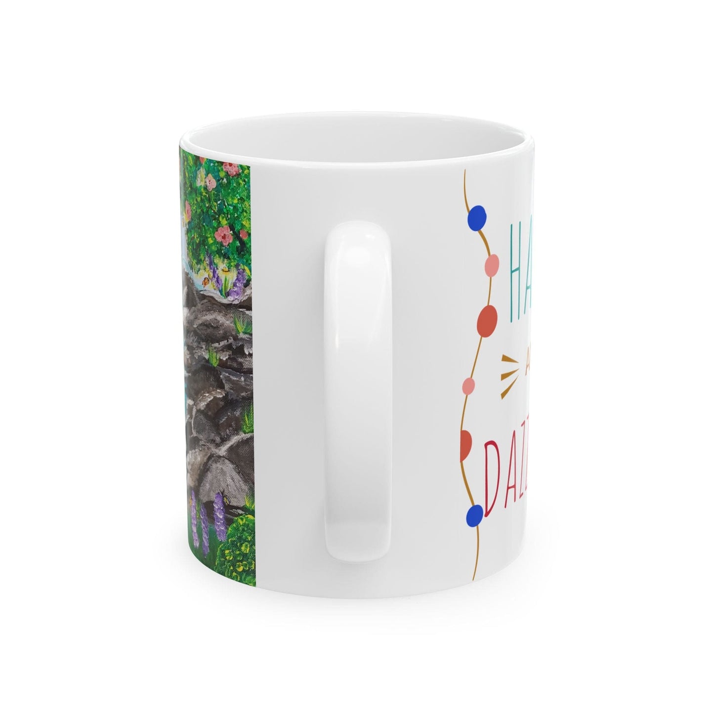 "Connected: Waterfall" Nature-Inspired Ceramic Mug - Perfect for Daily Inspiration and Brightening Your Morning