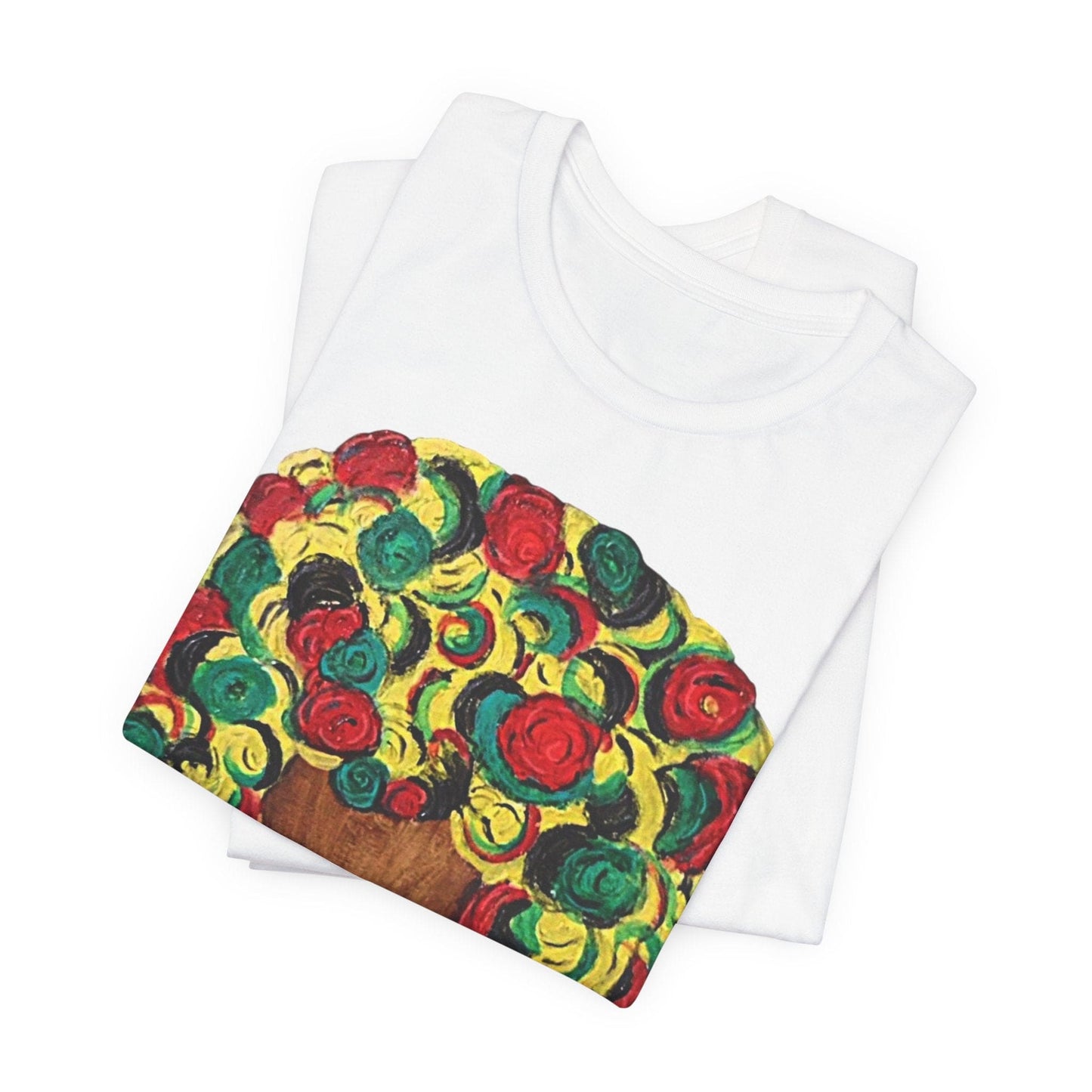 Vibrant Afro Art Tee, Unisex T-Shirt, Colorful Body Positivity Shirt, Artistic Fashion Top, Gift for Art Lovers