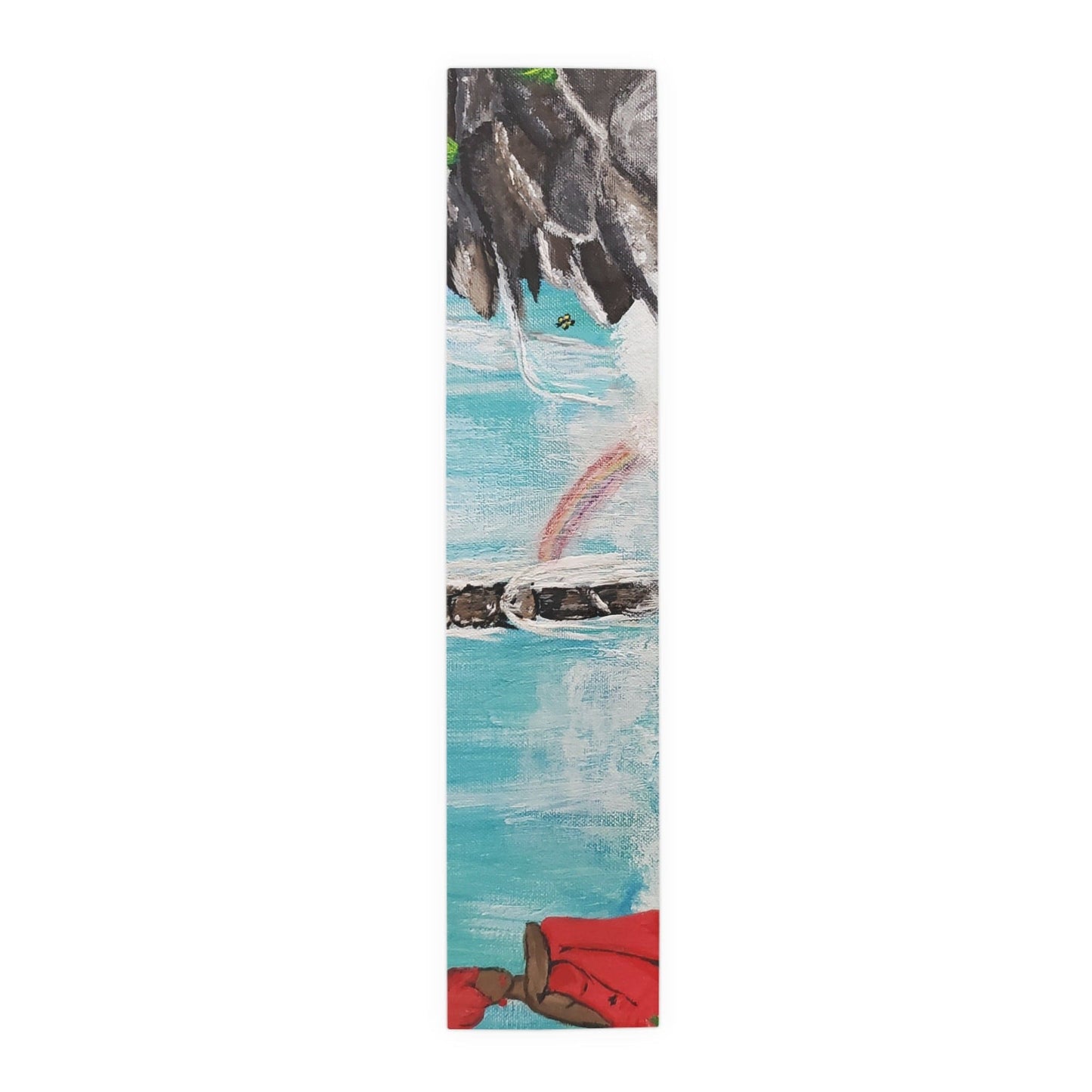 Ocean-Inspired Cotton Table Runner for Vibrant Dining, Beach House Decor, Summer Gatherings, Handmade Tableware, Rustic Chic Decor