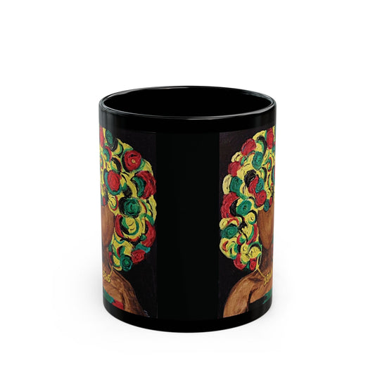 "Power" Vibrant Afro Art Mug - Colorful 11oz & 15oz Coffee Mug