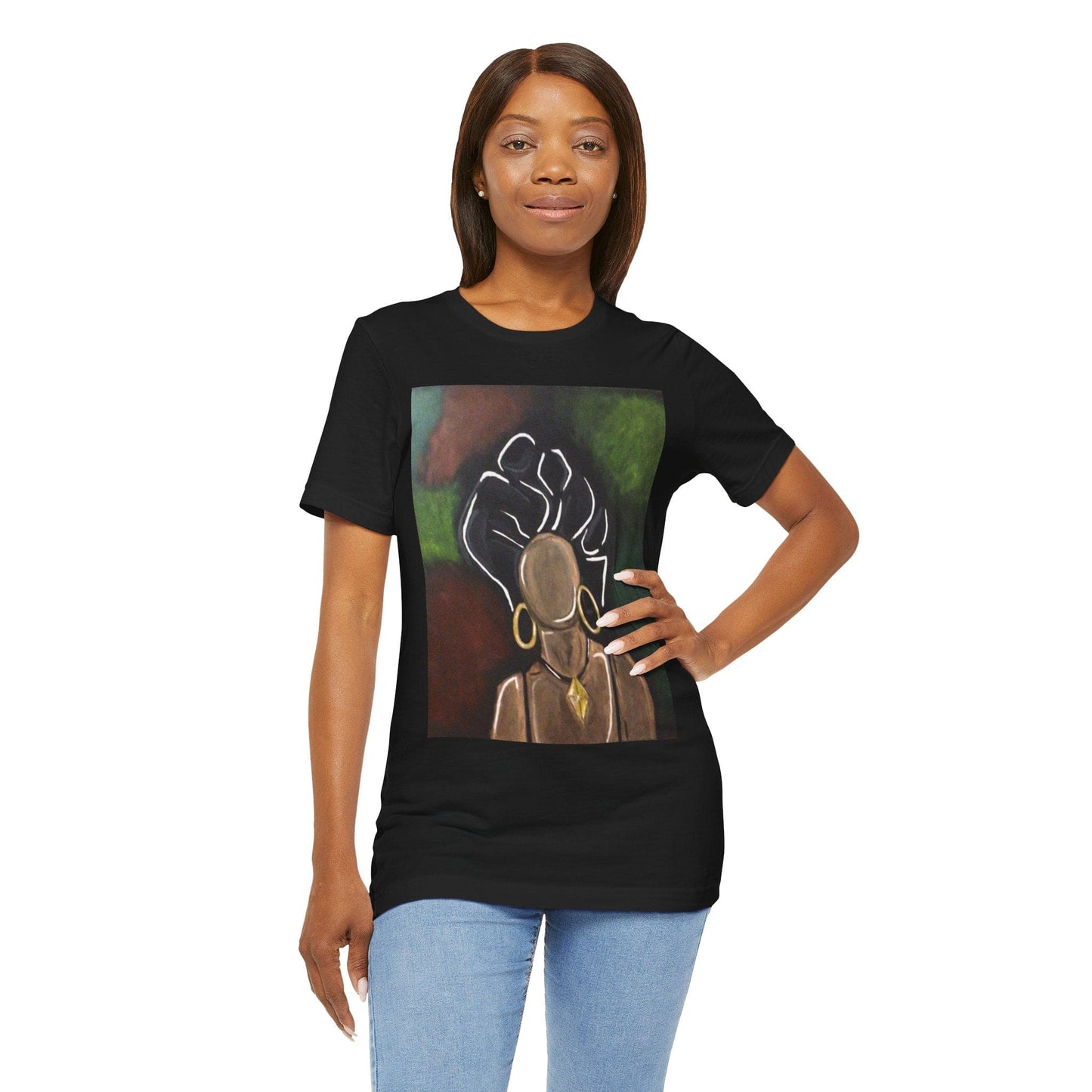 Empowering Art Tee, Unisex Short Sleeve Shirt, Black Lives Matter Shirt, Inspirational T-Shirt, Afrocentric Fashion, Unique Gift