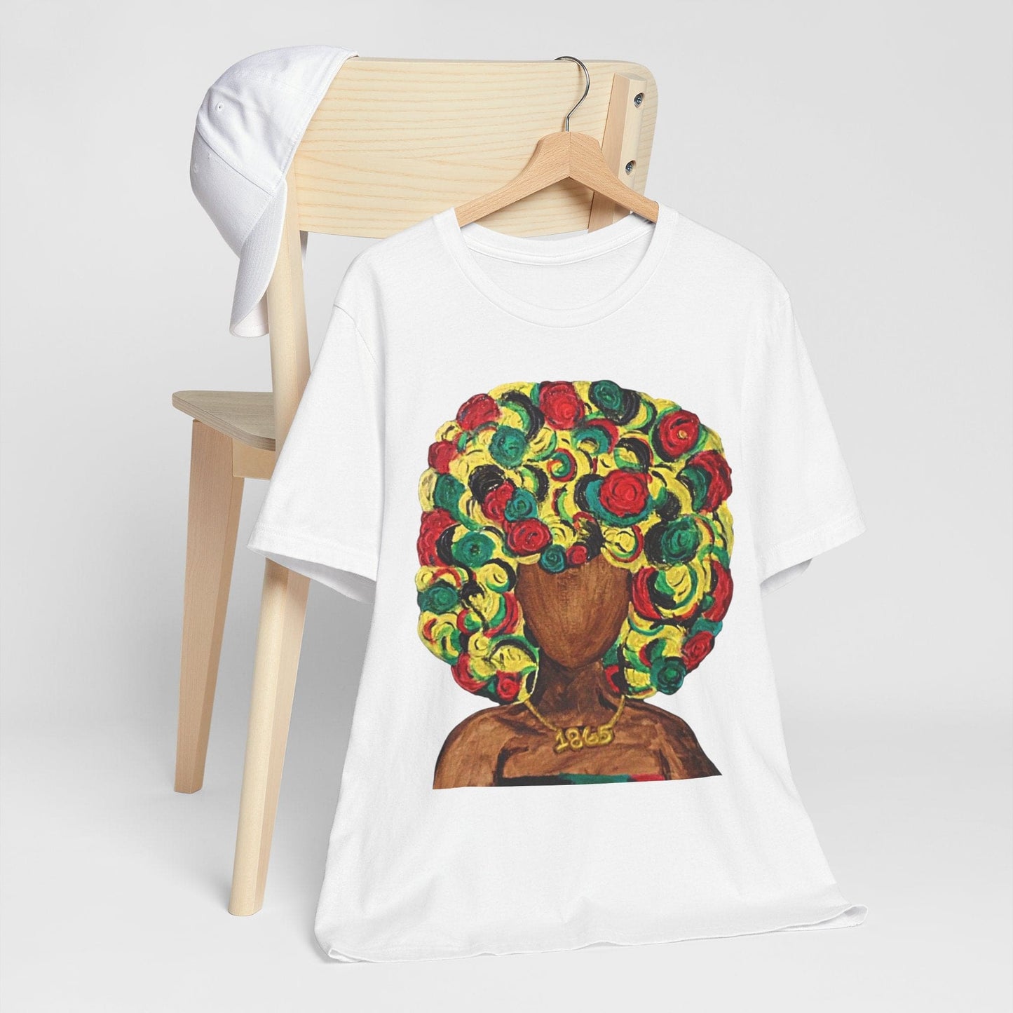 Vibrant Afro Art Tee, Unisex T-Shirt, Colorful Body Positivity Shirt, Artistic Fashion Top, Gift for Art Lovers