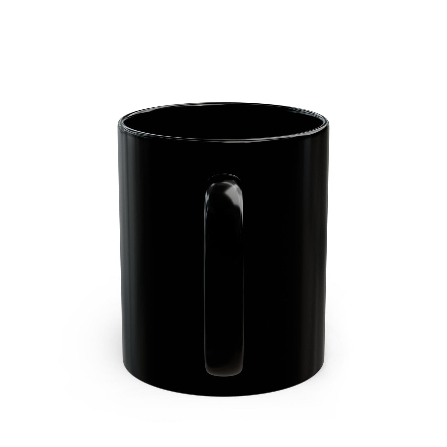 "Power" Artistic Black Mug - Empowering Woman Design | 11oz & 15oz, Perfect for Gifts