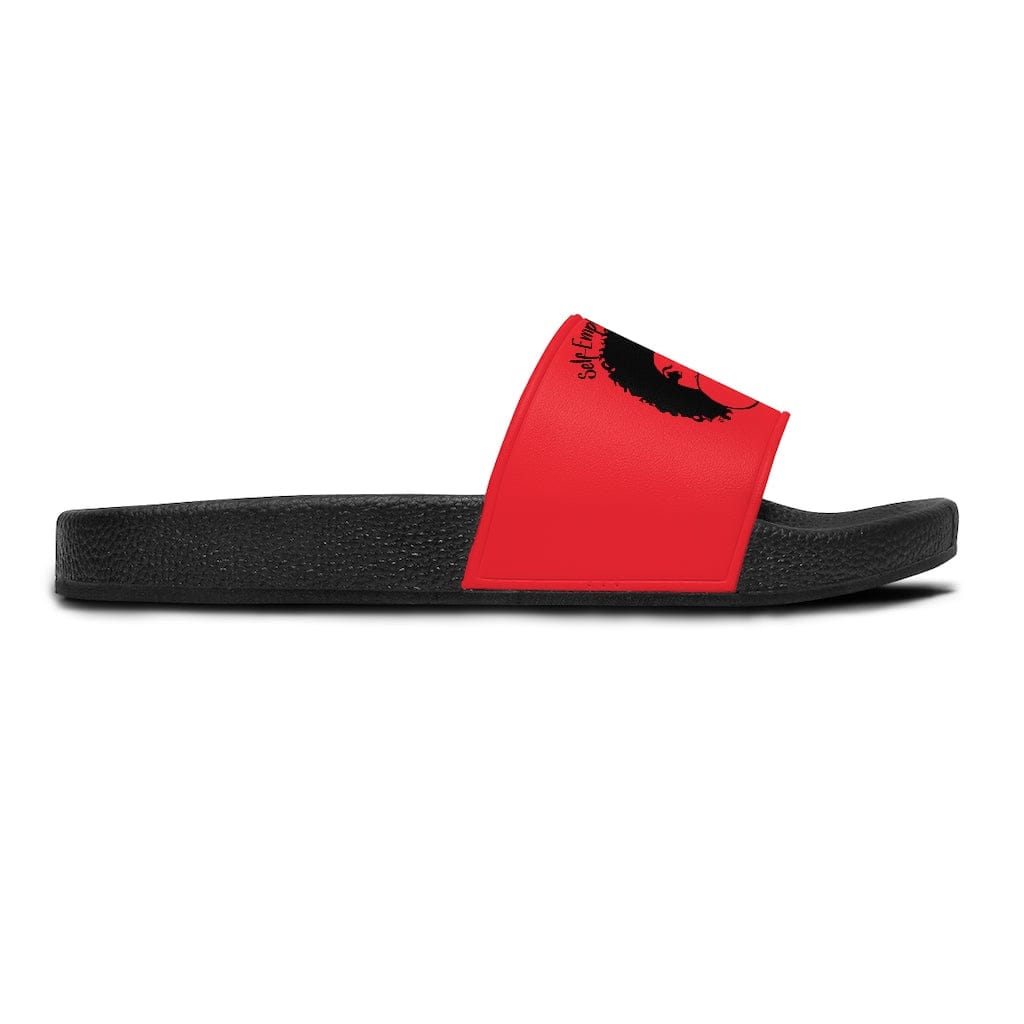 Self-Employed & Unbothered Women's Slide Sandals - Red - Entrepreneur Life