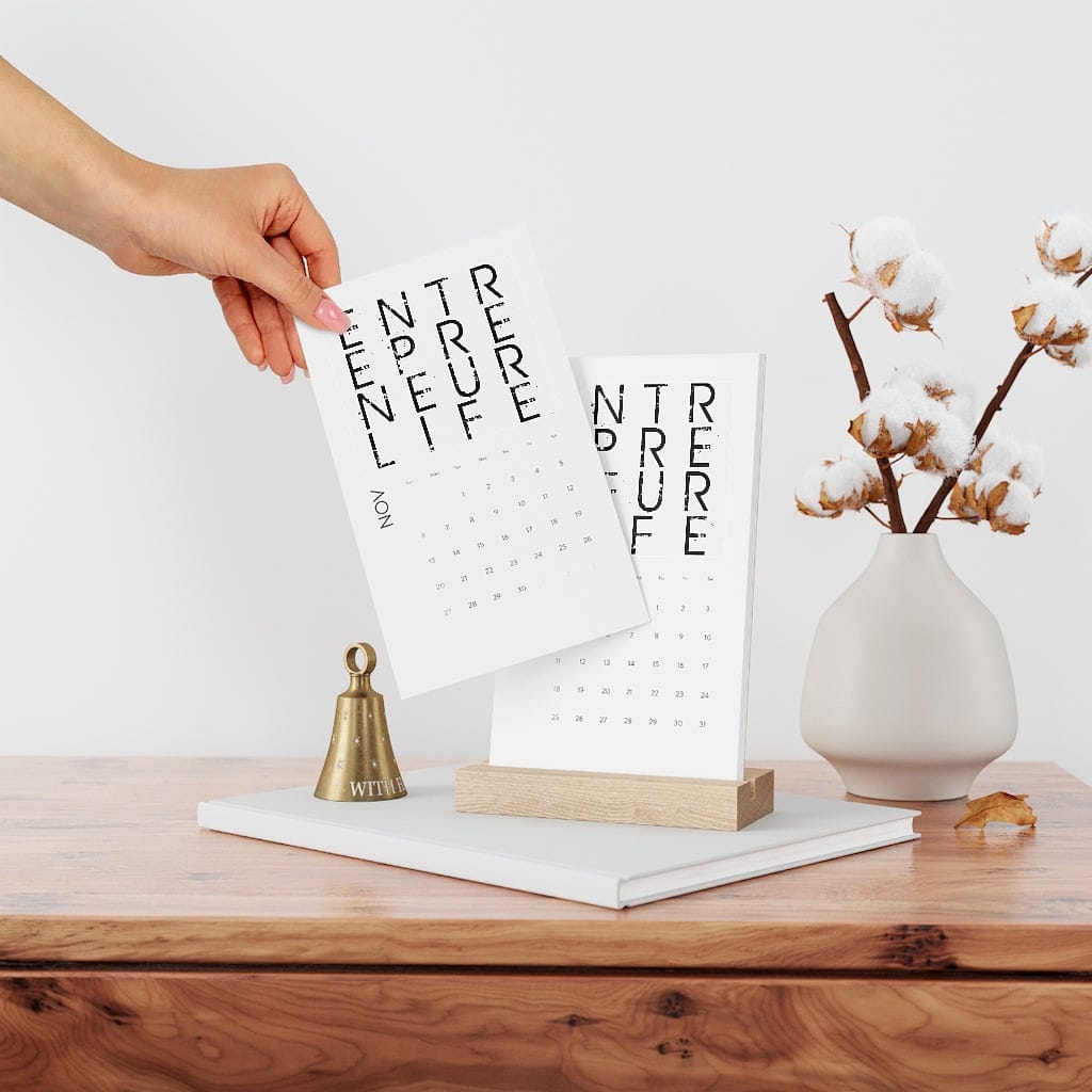 Entrepreneur Life Vertical Desk Calendar - Entrepreneur Life