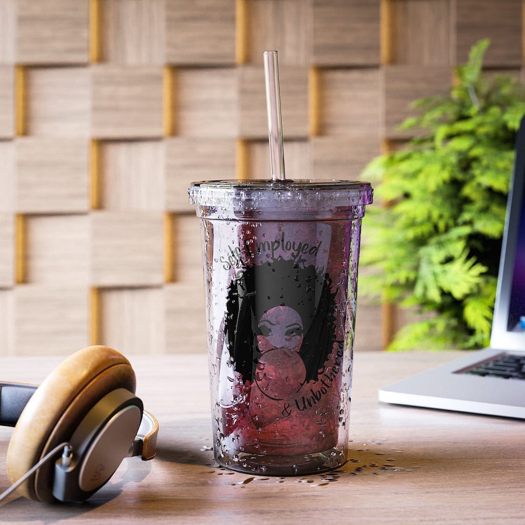 Self-Employed & Unbothered Suave Acrylic Cup - Entrepreneur Life