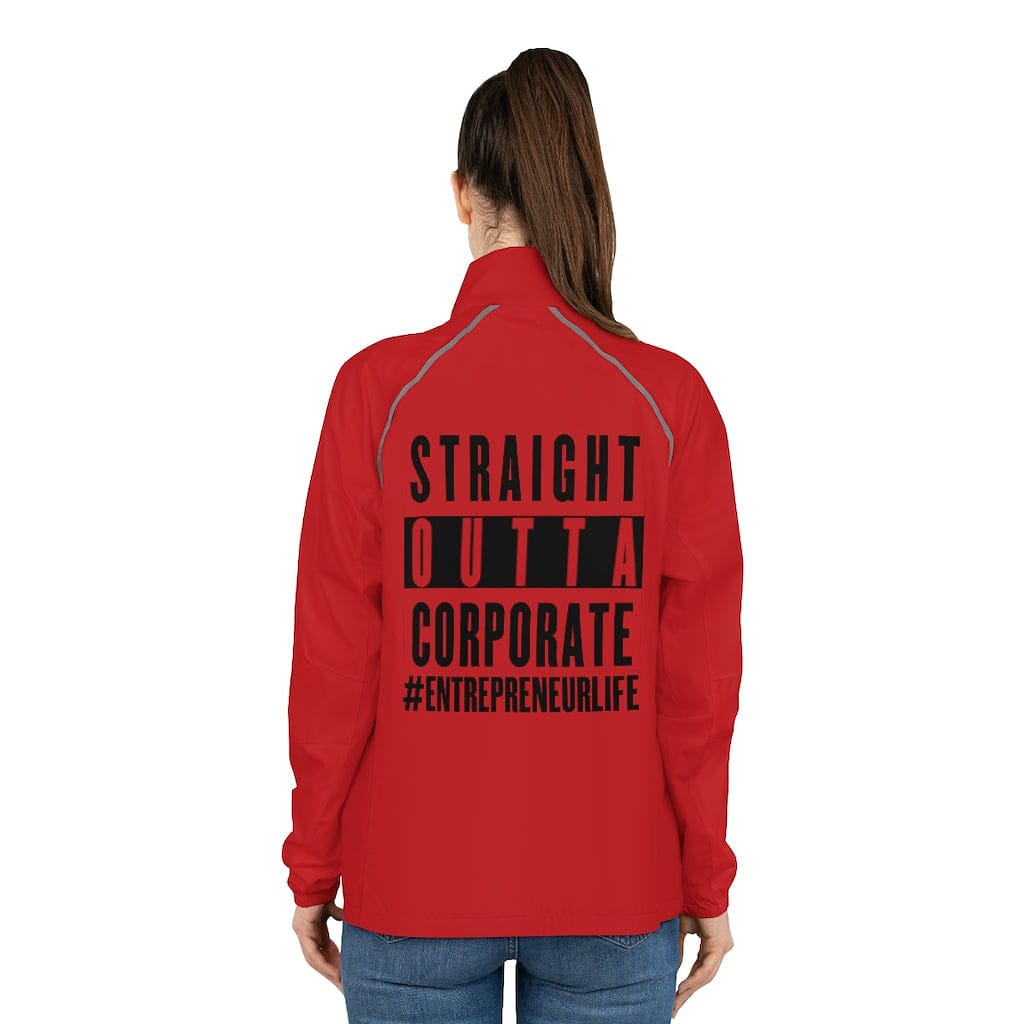 Entrepreneur Life/Straight Outta Corporate Women's Packable Jacket - Entrepreneur Life