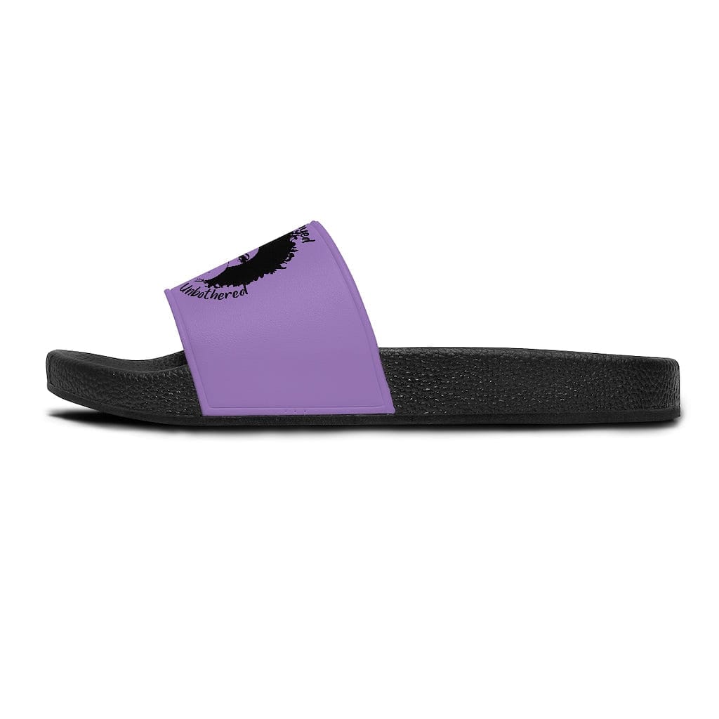 Self-Employed & Unbothered Women's Slide Sandals - Purple - Entrepreneur Life