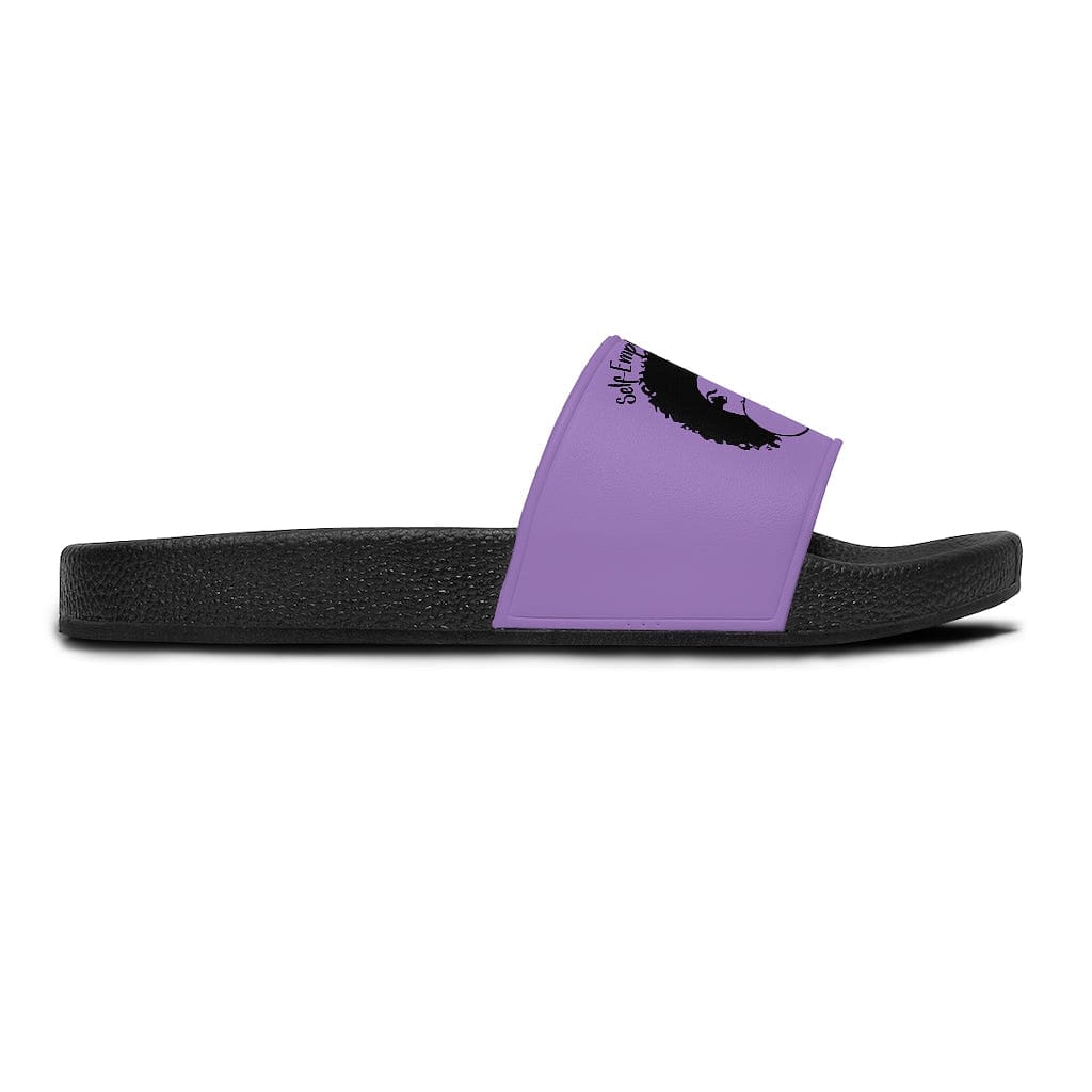 Self-Employed & Unbothered Women's Slide Sandals - Purple - Entrepreneur Life