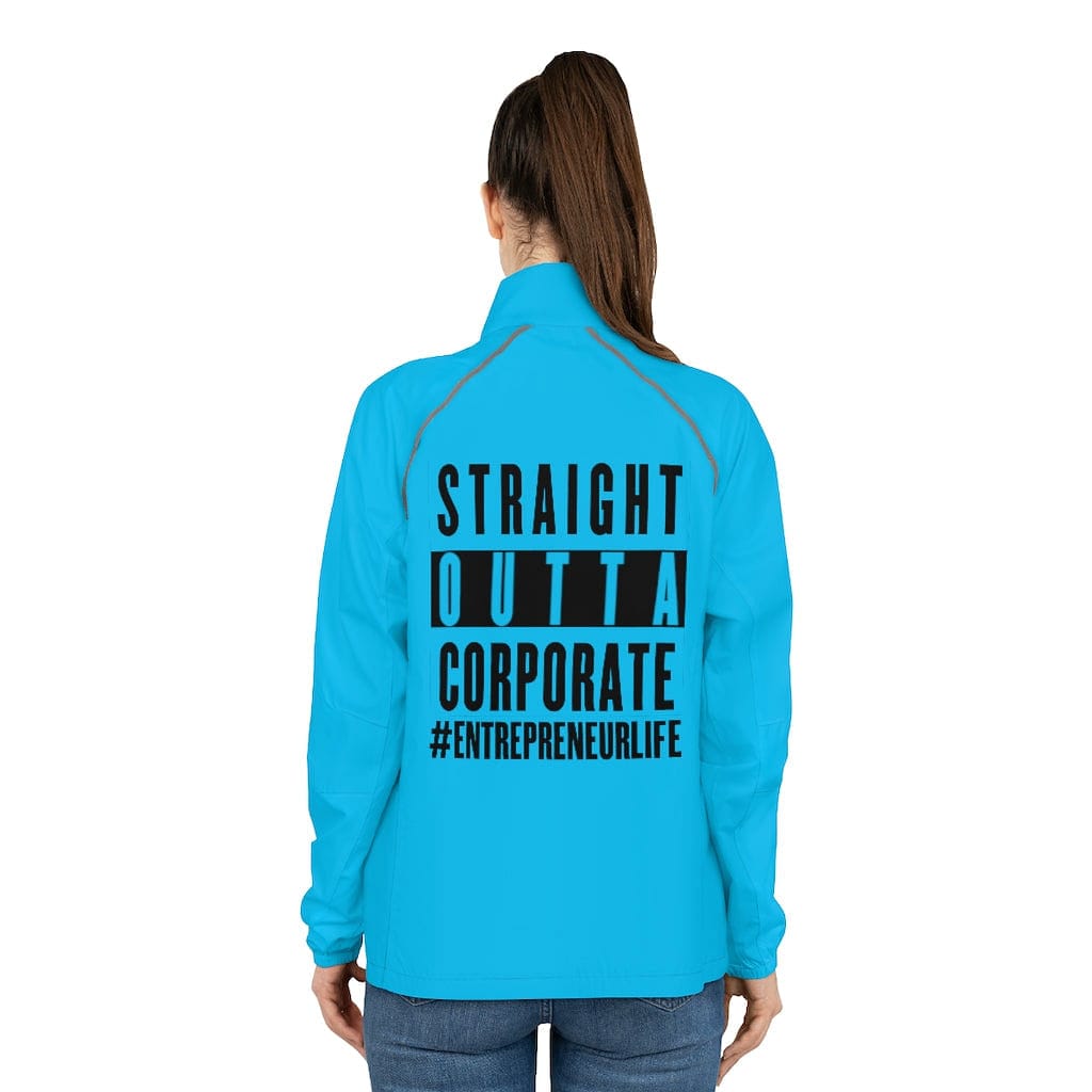 Entrepreneur Life/Straight Outta Corporate Women's Packable Jacket - Entrepreneur Life