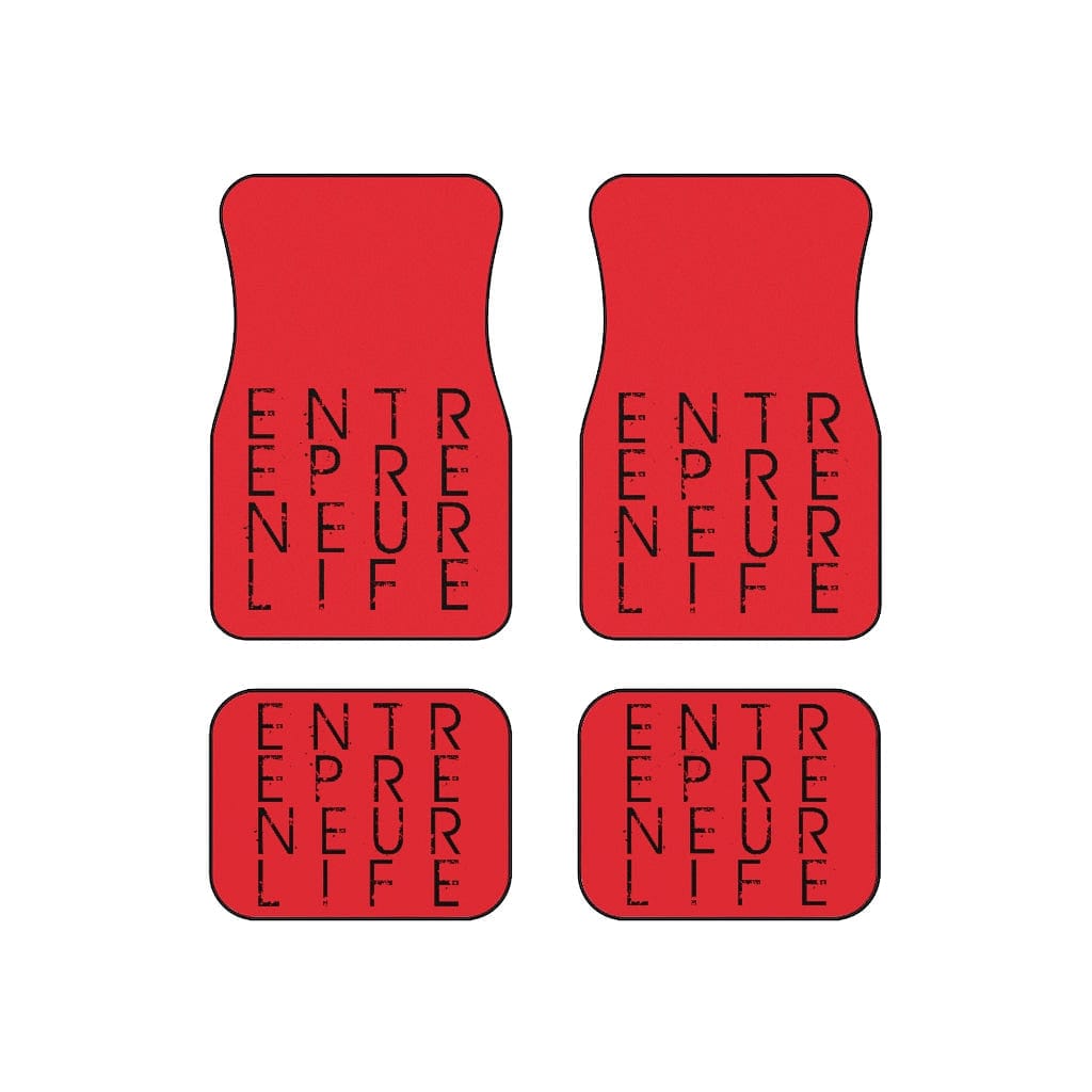 Entrepreneur Life Car Mats (Set of 4) - Red - Entrepreneur Life