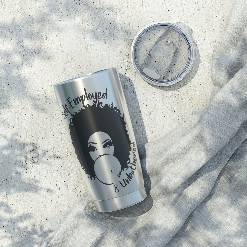 Self-Employed & Unbothered Vagabond 20oz Tumbler - Entrepreneur Life