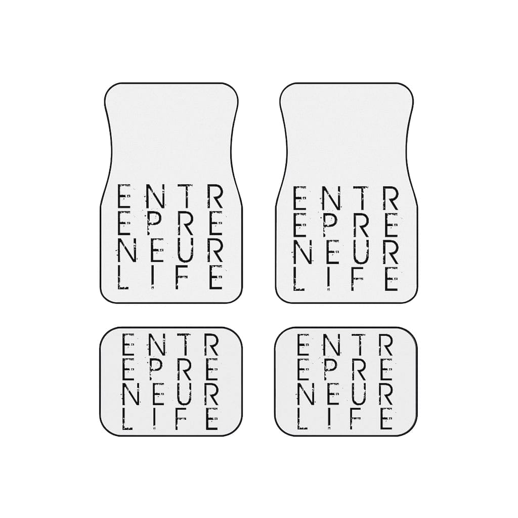Entrepreneur Life Car Mats (Set of 4) - White - Entrepreneur Life