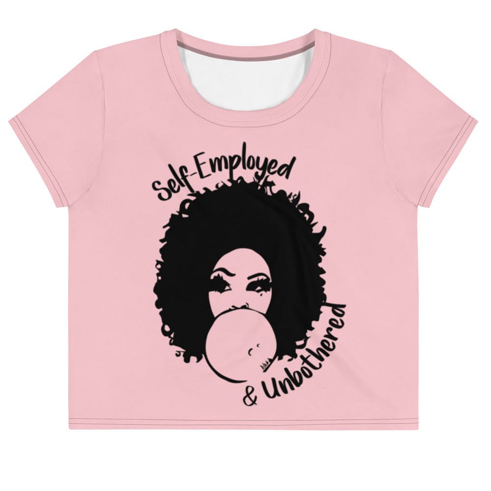 Self-Employed & Unbothered Women's Crop Tee - Entrepreneur Life