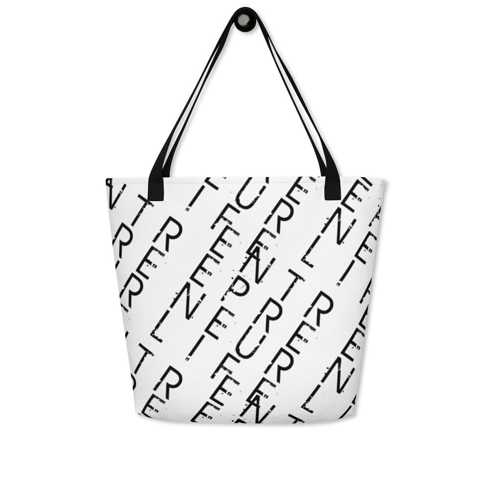Entrepreneur Life Logo Pattern All-Over Print Large Tote Bag - Entrepreneur Life