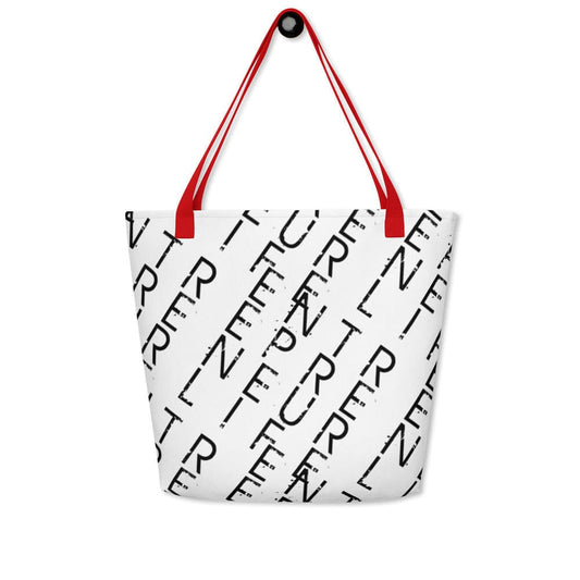 Entrepreneur Life Logo Pattern All-Over Print Large Tote Bag - Entrepreneur Life