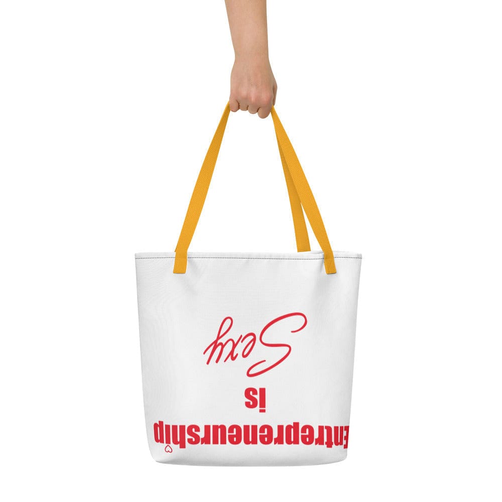 Entrepreneurship is Sexy All-Over Print Large Tote Bag - Entrepreneur Life