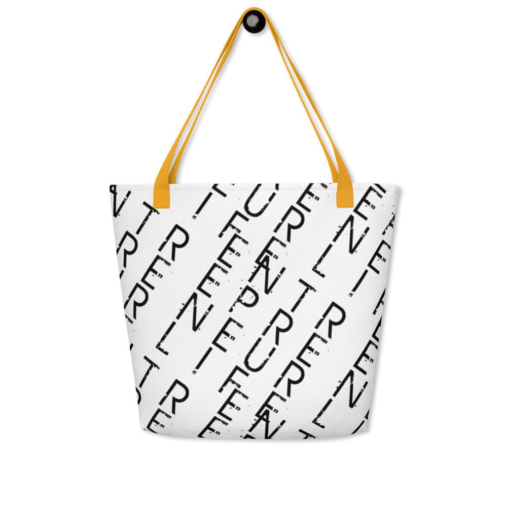 Entrepreneur Life Logo Pattern All-Over Print Large Tote Bag - Entrepreneur Life