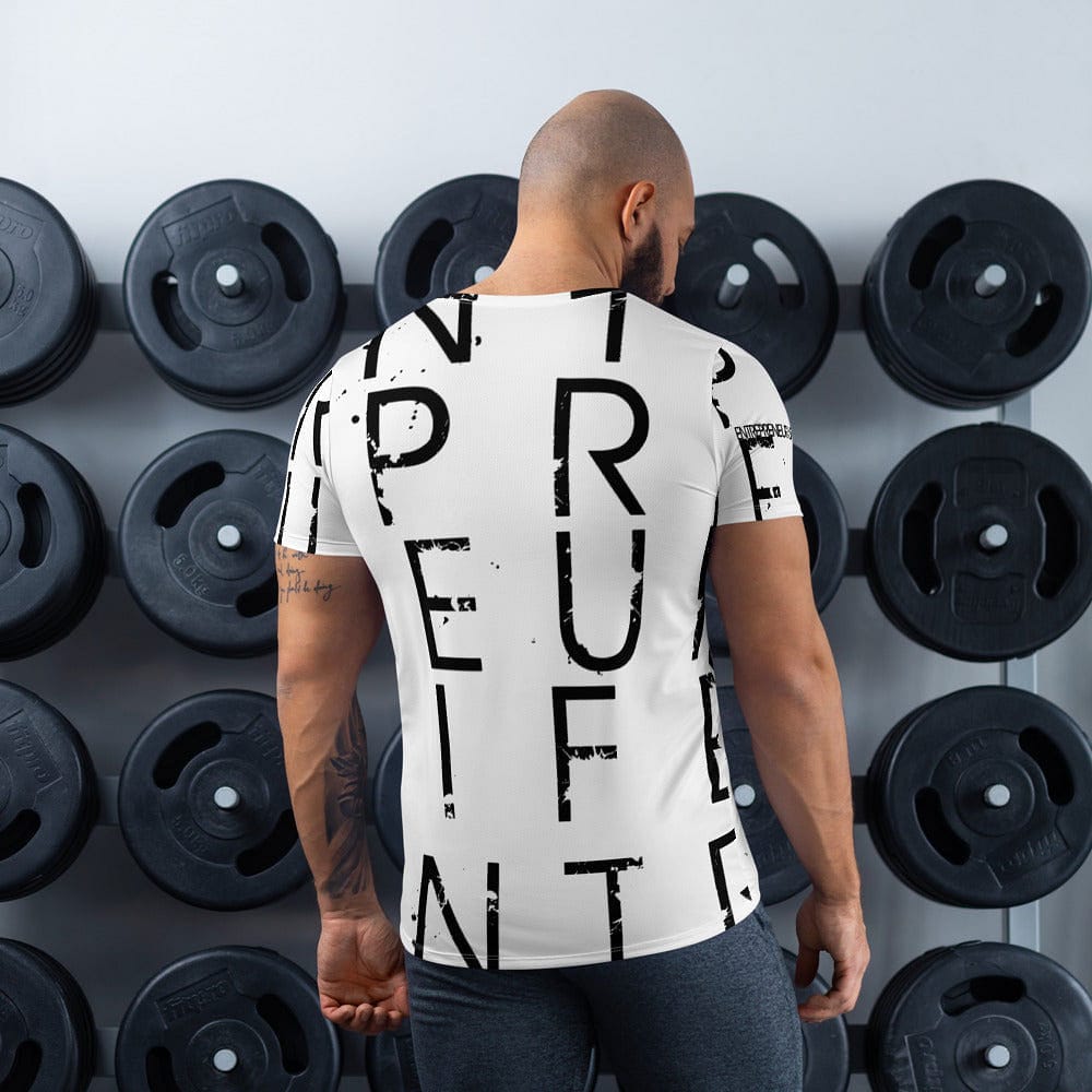 Entrepreneur Life Logo All-Over Print Men's Athletic T-shirt - Entrepreneur Life