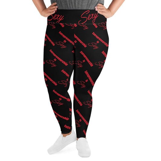 Entrepreneurship is Sexy Plus Size Leggings - Entrepreneur Life