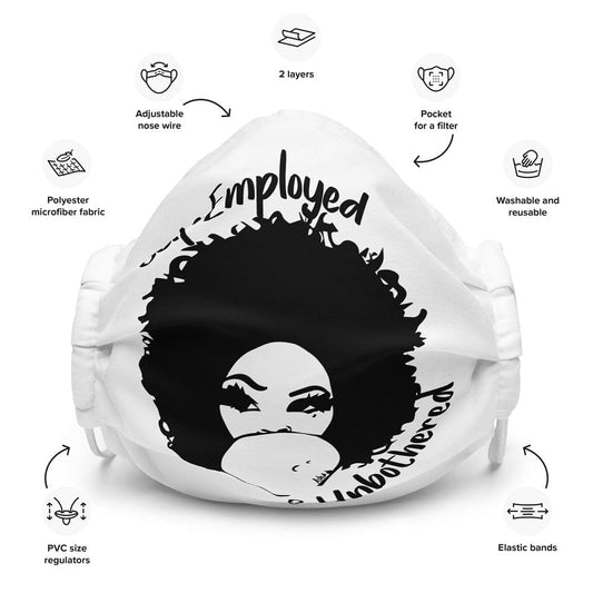 Self-Employed & Unbothered Premium face mask - Entrepreneur Life