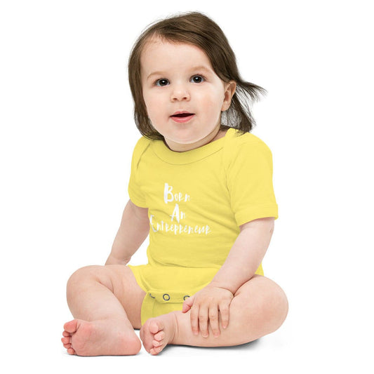 Born An Entrepreneur Baby short sleeve one piece - Entrepreneur Life