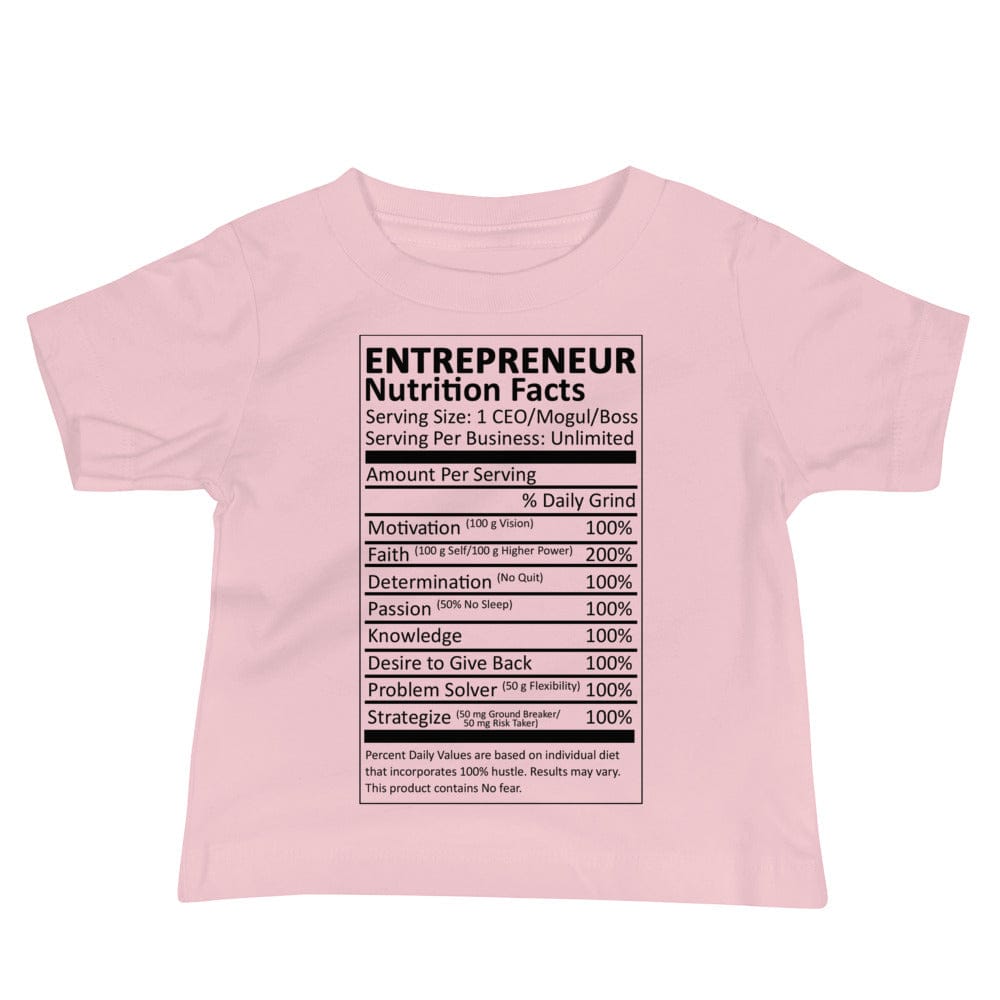 Entrepreneur Life Nutrition Facts Infant Tee