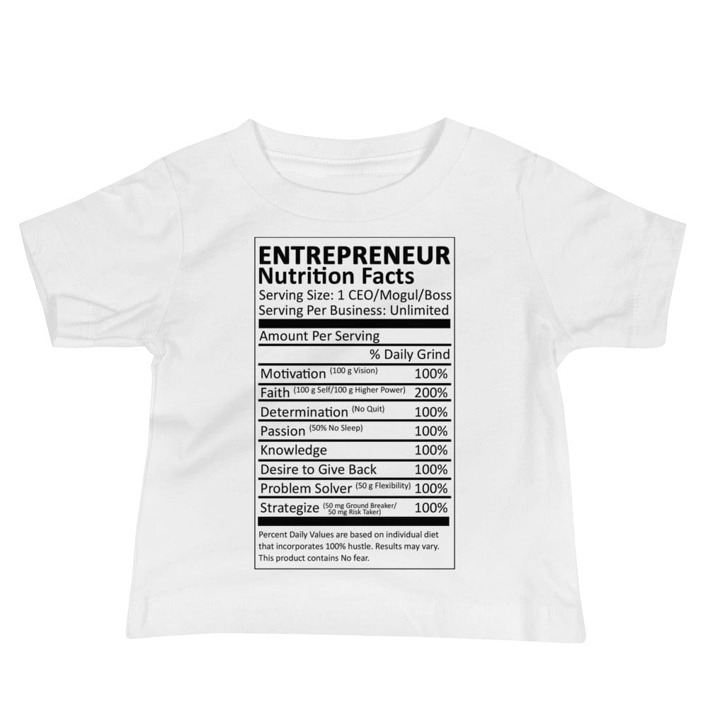 Entrepreneur Life Nutrition Facts Infant Tee