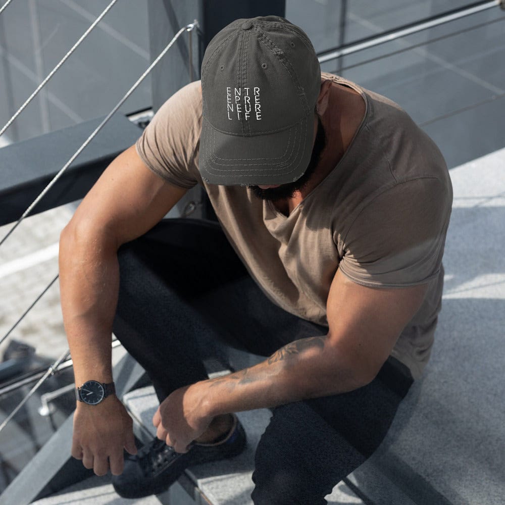 Entrepreneur Life Distressed Dad Hat - Entrepreneur Life