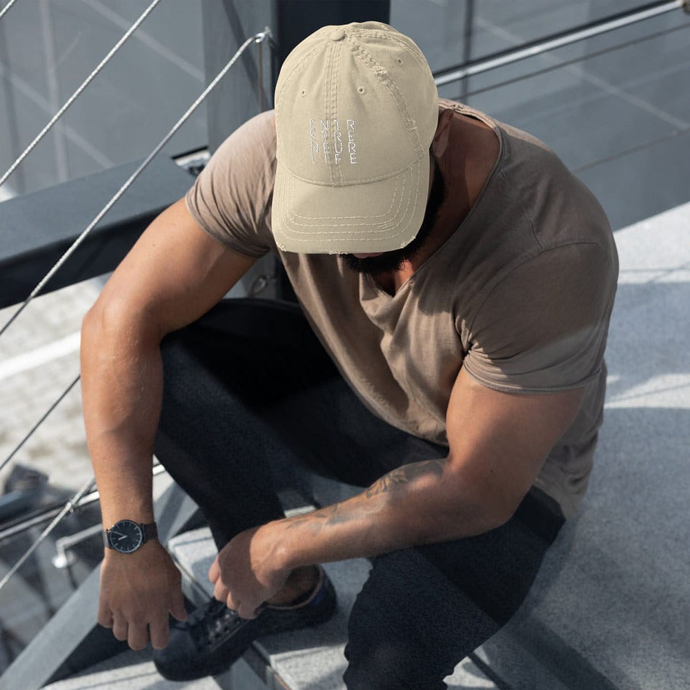 Entrepreneur Life Distressed Dad Hat - Entrepreneur Life