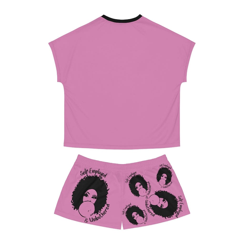 Self-Employed & Unbothered Women's Short Pajama Set - Entrepreneur Life