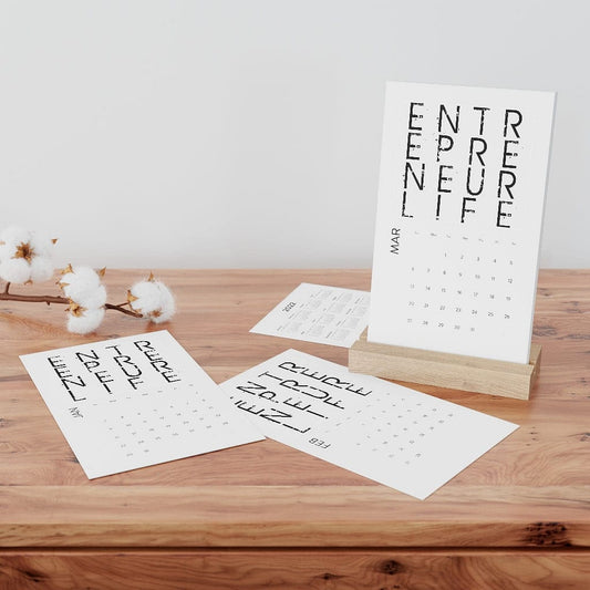 Entrepreneur Life Vertical Desk Calendar - Entrepreneur Life