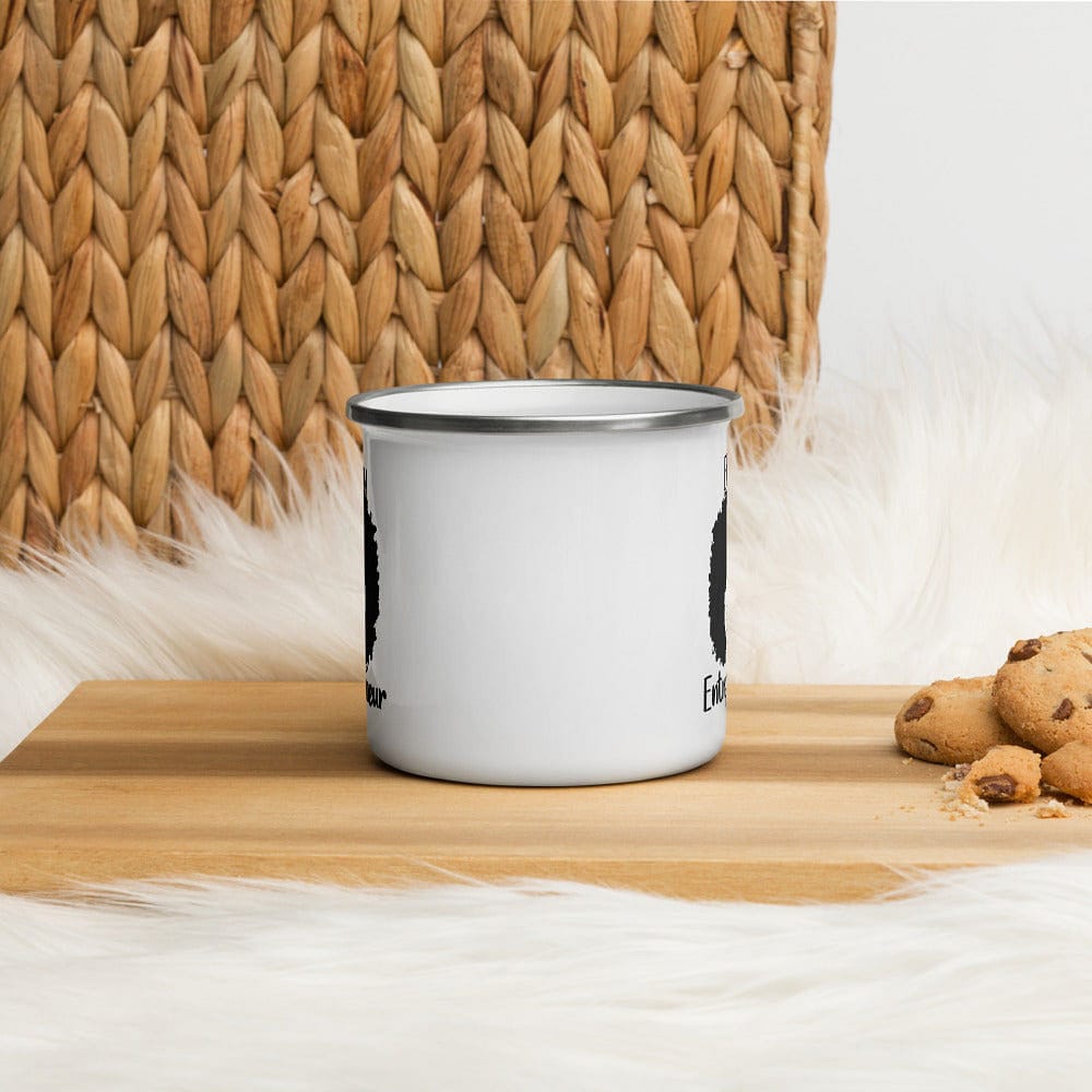 Ebony Entrepreneur Enamel Mug - Entrepreneur Life