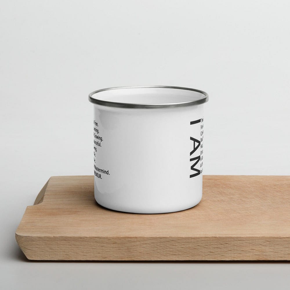I AM Enamel Mug - Entrepreneur Life