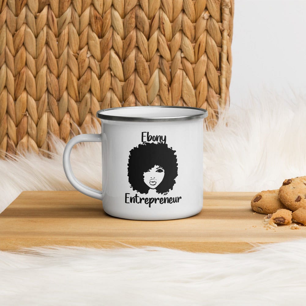 Ebony Entrepreneur Enamel Mug - Entrepreneur Life
