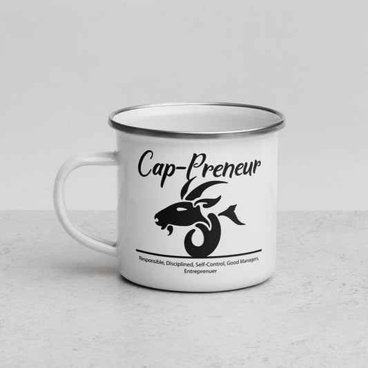 Cap-Preneur Enamel Mug - Entrepreneur Life