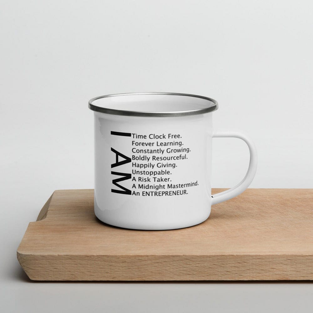 I AM Enamel Mug - Entrepreneur Life