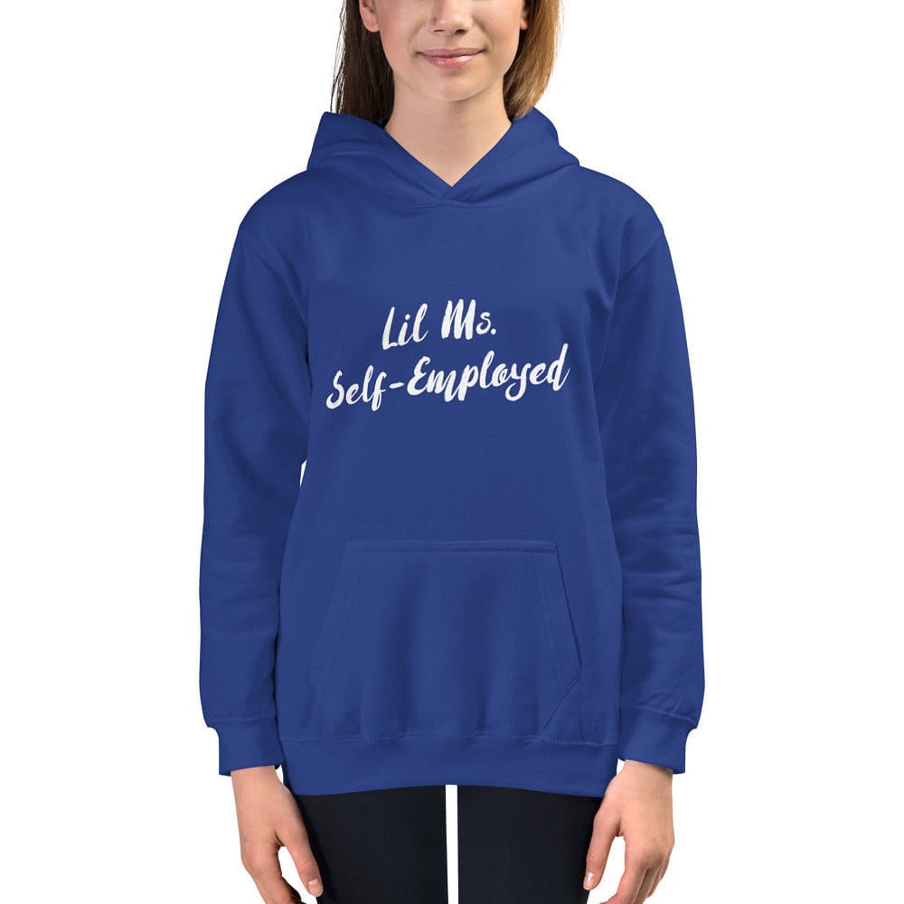 Lil Ms. Self-Employed Girls Hoodie - Entrepreneur Life