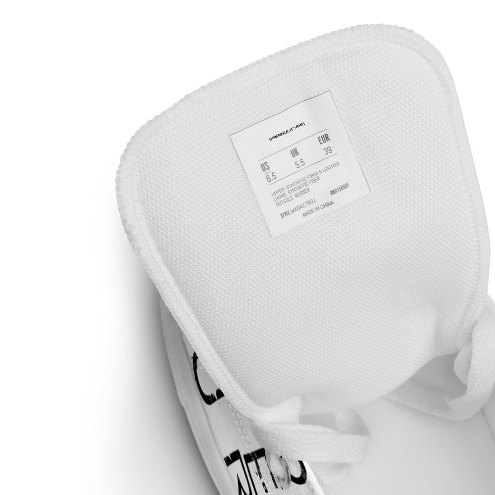 Canvas shoe tag