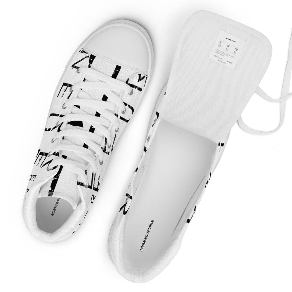 Entrepreneur Life canvas shoe top view