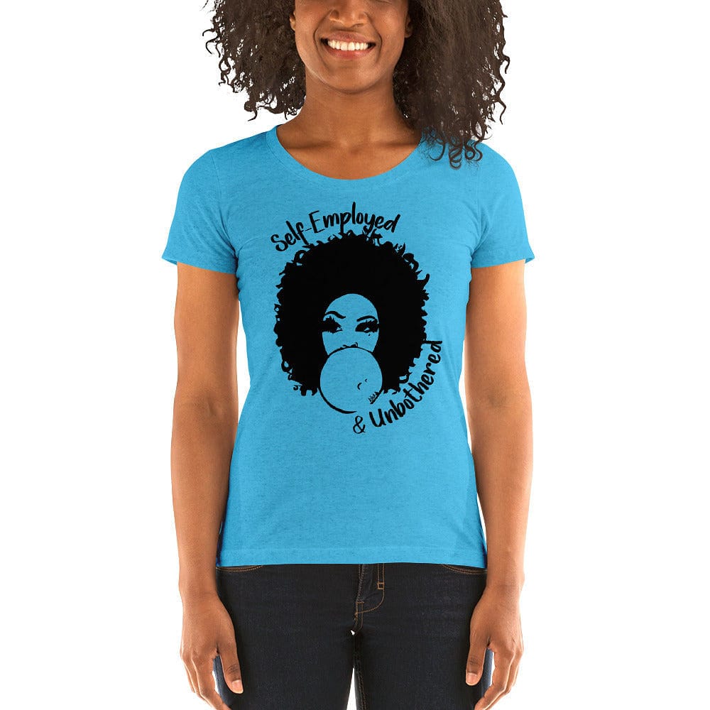 Self-Employed & Unbothered Ladies' Short Sleeve T-shirt - Entrepreneur Life