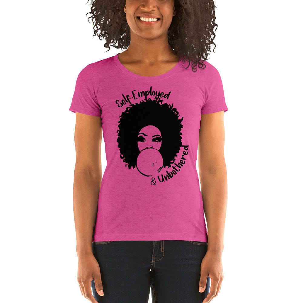 Self-Employed & Unbothered Ladies' Short Sleeve T-shirt - Entrepreneur Life